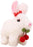 Bunby - My Realistic Bunny Toy，cute walking bunny plush toy, Plush rabbit toys, Rabbit electronic toys can twitch and walk, Easter Christmas birthday gift for kids (white)