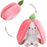 saznioeu Rabbit Muppet Toys, 2023 New Strawberry/Carrot Bunny Plush, Reversible Carrot Strawberry Plush Cute Bunny Plushie, Easter and Children's Day Gifts (18cm/7.1in, Strawberry)