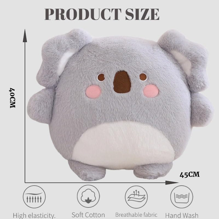Kekeso Koala Plush Pillow Cute Koala Stuffed Animal Pillow Kids' Koala Plush Toy Cuddly Animal Plush Pillow Gift for Boys Girls,Koala
