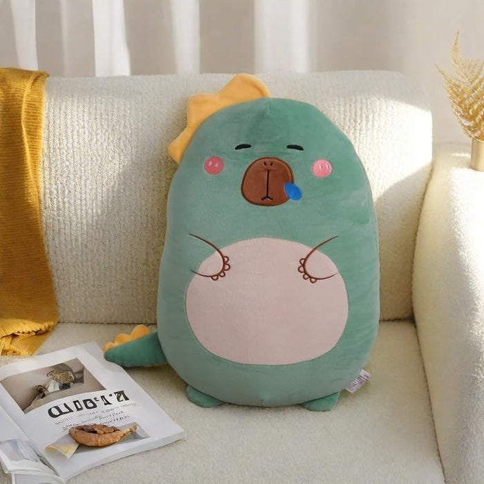 Aiuidun Capybara Plush Toy Pillow, Cute Capybara Stuffed Animals, Squishy Capybara Plushie Hugging Pillow, Super Soft Guinea Pig Plush Toy Gifts for Kids