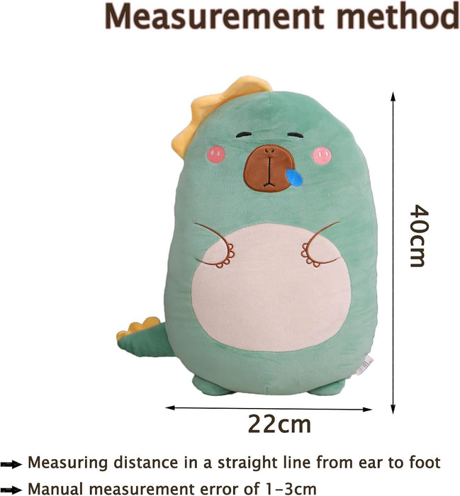 Aiuidun Capybara Plush Toy Pillow, Cute Capybara Stuffed Animals, Squishy Capybara Plushie Hugging Pillow, Super Soft Guinea Pig Plush Toy Gifts for Kids