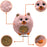 HAPPY HUGS CO. Peach Glow Plushie- Soft & Huggable Stuffed Toy, Washable,Pink Star Buddy with Golden Heart -Gift for Girls & Boys