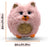 HAPPY HUGS CO. Peach Glow Plushie- Soft & Huggable Stuffed Toy, Washable,Pink Star Buddy with Golden Heart -Gift for Girls & Boys