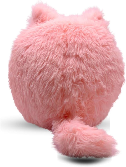 HAPPY HUGS CO. Peach Glow Plushie- Soft & Huggable Stuffed Toy, Washable,Pink Star Buddy with Golden Heart -Gift for Girls & Boys