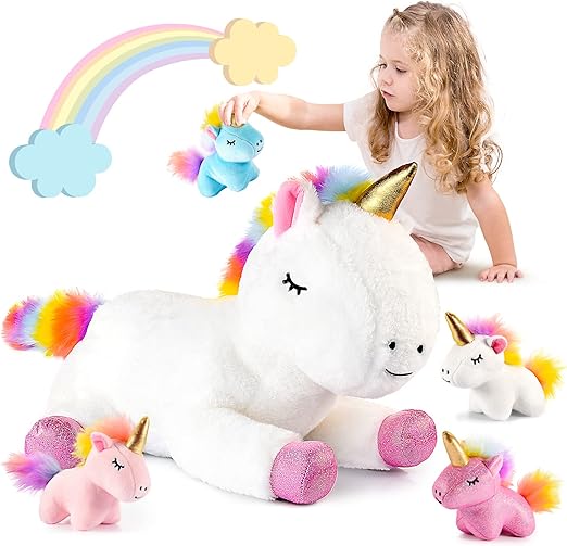 EUTOYZ Stuffed Animals Unicorn Gifts for Girls,Toys for 3-10 Year Old Girls Gifts Unicorn Teddy