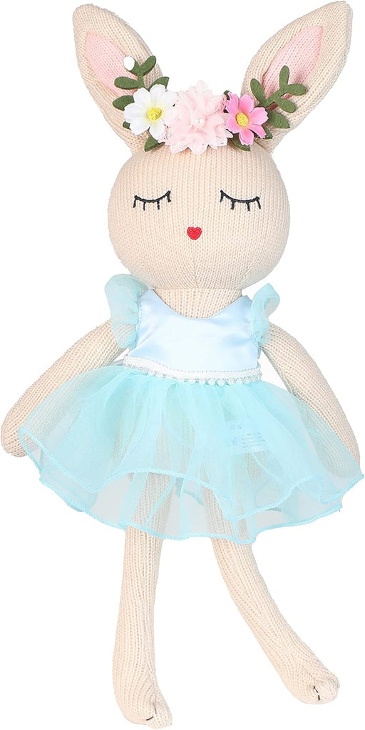 JUSTQUNSEEN Easter Bunny,Easter Bunny teddy Ballerina Doll Soft Toys Bunny Plush Toy for Girls,Soft Toys for Girls Ballerina Doll Teddy,Gift for 5 Years Old Girl peter rabbit toys(Yellow)