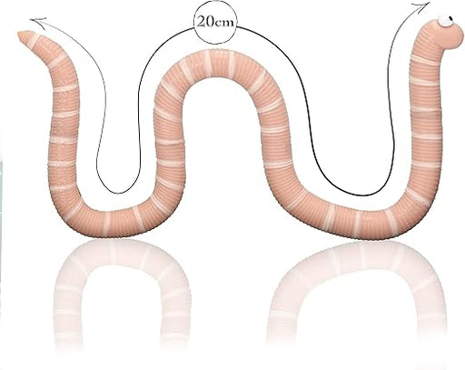 Official Superworm Super Stretchy Toy from The Julia Donaldson and Axel Scheffler Childrens Books and Films, Orange