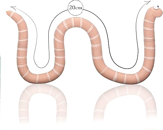 Official Superworm Super Stretchy Toy from The Julia Donaldson and Axel Scheffler Childrens Books and Films, Orange