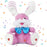 Bunny Peek-A-Boo Kids Interactive Plush Toy, Repeat What You Say, Singing Talking Toy, Easter Gift for Toddlers & Babies