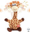 Hopearl Talking Giraffe Repeats What You Say Shaking Head Electric Interactive Animated Toy Speaking Plush Buddy Birthday Gifts for Toddlers, 9.5''