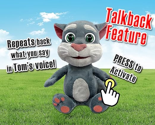 Talking Friends Talkback Tom 12 Inch Interactive Cuddly Plush With App Sound Effects